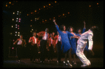 Cast performing "Steppin' To The Bad Side" in a scene from the Broadway production of the musical "Dreamgirls." (New York)