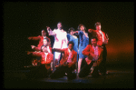 Cast performing "Steppin' To The Bad Side" in a scene from the Broadway production of the musical "Dreamgirls." (New York)