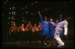 Cast performing "Steppin' To The Bad Side" in a scene from the Broadway production of the musical "Dreamgirls." (New York)