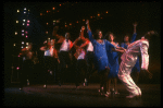 Cast performing "Steppin' To The Bad Side" in a scene from the Broadway production of the musical "Dreamgirls." (New York)