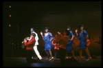 Cast performing "Steppin' To The Bad Side" in a scene from the Broadway production of the musical "Dreamgirls." (New York)