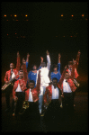 Cast performing "Steppin' To The Bad Side" in a scene from the Broadway production of the musical "Dreamgirls." (New York)