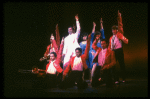 Cast performing "Steppin' To The Bad Side" in a scene from the Broadway production of the musical "Dreamgirls." (New York)