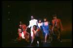 Cast performing "Steppin' To The Bad Side" in a scene from the Broadway production of the musical "Dreamgirls." (New York)