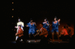 Cast performing "Steppin' To The Bad Side" in a scene from the Broadway production of the musical "Dreamgirls." (New York)