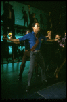 Cast performing "Steppin' To The Bad Side" while shooting the TV commercial for the Broadway production of the musical "Dreamgirls." (New York)