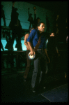 Cast performing "Steppin' To The Bad Side" while shooting the TV commercial for the Broadway production of the musical "Dreamgirls." (New York)