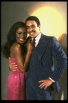 Ben Harney and Sheryl Lee Ralph singing "When I First Saw You" for TV commercial of the Broadway production of the musical "Dreamgirls." (New York)