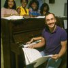 L-R) Deborah Burrell, Loretta Devine, Sheryl Lee Ralph, and Jennifer Holliday w. director Michael Bennett at a rehearsal for the Broadway musical "Dreamgirls." (New York)