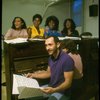 L-R) Deborah Burrell, Loretta Devine, Sheryl Lee Ralph, and Jennifer Holliday w. director Michael Bennett at a rehearsal for the Broadway musical "Dreamgirls." (New York)