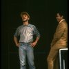 L-R) Director Michael Bennett and actor Ben Harney during a break in an onstage run-through for the Broadway musical "Dreamgirls." (New York)