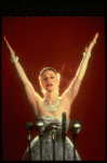 Patti LuPone as Eva Peron posing for ad for the Broadway production of the musical "Evita." (New York)