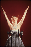 Patti LuPone as Eva Peron posing for ad for the Broadway production of the musical "Evita." (New York)