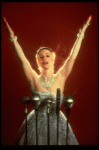 Patti LuPone as Eva Peron posing for ad for the Broadway production of the musical "Evita." (New York)