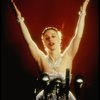 Patti LuPone as Eva Peron posing for ad for the Broadway production of the musical "Evita." (New York)