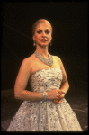 Patti LuPone as Eva Peron wearing her "Don't Cry For Me, Argentina" gown in a scene from the Broadway production of the musical "Evita." (New York)