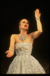 Patti LuPone as Eva Peron wearing her "Don't Cry For Me, Argentina" gown in a scene from the Broadway production of the musical "Evita." (New York)