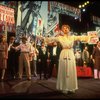 Patti LuPone as Eva Peron (C) singing "A New Argentina" in a scene from the Broadway production of the musical "Evita." (New York)