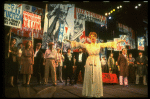 Patti LuPone as Eva Peron (C) singing "A New Argentina" in a scene from the Broadway production of the musical "Evita." (New York)