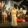 Patti LuPone as Eva Peron (C) singing "A New Argentina" in a scene from the Broadway production of the musical "Evita." (New York)