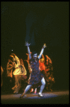 Patti LuPone as Eva Peron singing "Buenos Aires" in a scene from the Broadway production of the musical "Evita." (New York)