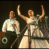 Bob Gunton and Patti LuPone as Juan and Eva Peron singing "Don't Cry For Me, Argentina" in a scene from the Broadway production of the musical "Evita." (New York)