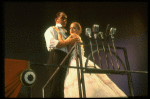 Bob Gunton and Patti LuPone as Juan and Eva Peron singing "Don't Cry For Me, Argentina" in a scene from the Broadway production of the musical "Evita." (New York)