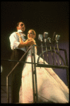 Bob Gunton and Patti LuPone as Juan and Eva Peron singing "Don't Cry For Me, Argentina" in a scene from the Broadway production of the musical "Evita." (New York)