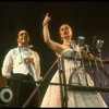 Bob Gunton and Patti LuPone as Juan and Eva Peron singing "Don't Cry For Me, Argentina" in a scene from the Broadway production of the musical "Evita." (New York)