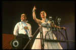 Bob Gunton and Patti LuPone as Juan and Eva Peron singing "Don't Cry For Me, Argentina" in a scene from the Broadway production of the musical "Evita." (New York)
