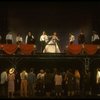 Bob Gunton and Patti LuPone as Juan and Eva Peron (C) singing "Don't Cry For Me, Argentina" in a scene from the Broadway production of the musical "Evita." (New York)