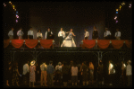 Bob Gunton and Patti LuPone as Juan and Eva Peron (C) singing "Don't Cry For Me, Argentina" in a scene from the Broadway production of the musical "Evita." (New York)