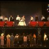 Bob Gunton and Patti LuPone as Juan and Eva Peron (C) singing "Don't Cry For Me, Argentina" in a scene from the Broadway production of the musical "Evita." (New York)