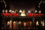 Bob Gunton and Patti LuPone as Juan and Eva Peron (C) singing "Don't Cry For Me, Argentina" in a scene from the Broadway production of the musical "Evita." (New York)
