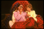 Bob Gunton and Patti LuPone as Juan and Eva Peron in bed in a scene from the Broadway production of the musical "Evita." (New York)