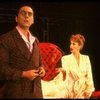 Bob Gunton and Patti LuPone as Juan and Eva Peron in bed in a scene from the Broadway production of the musical "Evita." (New York)