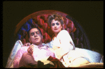 Bob Gunton and Patti LuPone as Juan and Eva Peron in bed in a scene from the Broadway production of the musical "Evita." (New York)