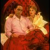 Bob Gunton and Patti LuPone as Juan and Eva Peron in bed in a scene from the Broadway production of the musical "Evita." (New York)