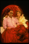 Bob Gunton and Patti LuPone as Juan and Eva Peron in bed in a scene from the Broadway production of the musical "Evita." (New York)