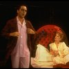 Bob Gunton and Patti LuPone as Juan and Eva Peron in bed in a scene from the Broadway production of the musical "Evita." (New York)