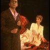 Bob Gunton and Patti LuPone as Juan and Eva Peron in bed in a scene from the Broadway production of the musical "Evita." (New York)