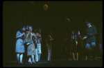 Bob Gunton (R) and Patti LuPone (L) as Juan and Eva Peron in a scene from the Broadway production of the musical "Evita." (New York)