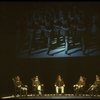 Generals singing "The Art Of The Possible" in a scene from the Broadway production of the musical "Evita." (New York)