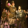 Bob Gunton as Juan Peron (L) Mandy Patinkin as Che Guevera (R) in a scene from the Broadway musical "Evita." (New York)