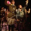 Bob Gunton as Juan Peron (L) Mandy Patinkin as Che Guevera (R) in a scene from the Broadway musical "Evita." (New York)