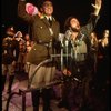 Bob Gunton as Juan Peron (L) Mandy Patinkin as Che Guevera (R) in a scene from the Broadway musical "Evita." (New York)