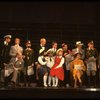 Bob Gunton as Juan Peron (C) Mandy Patinkin as Che Guevera (R) in a scene from the Broadway musical "Evita." (New York)