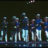 Dancing generals in a scene from the Broadway musical "Evita." (New York)