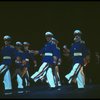 Dancing generals in a scene from the Broadway musical "Evita." (New York)