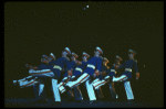 Dancing generals in a scene from the Broadway musical "Evita." (New York)